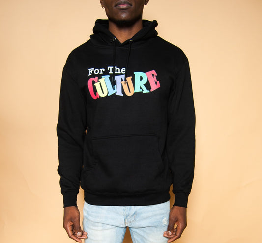 "For The Culture" Unisex L/S Hoodie in Black